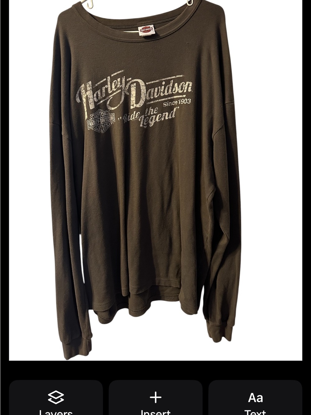 Harley-Davidson Black Long Sleeve Eastern Shore Graphic Tee 3x